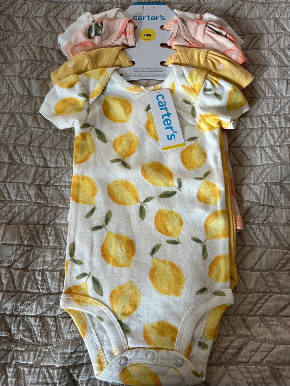 New Carter's Girl Bodysuits-4 pack